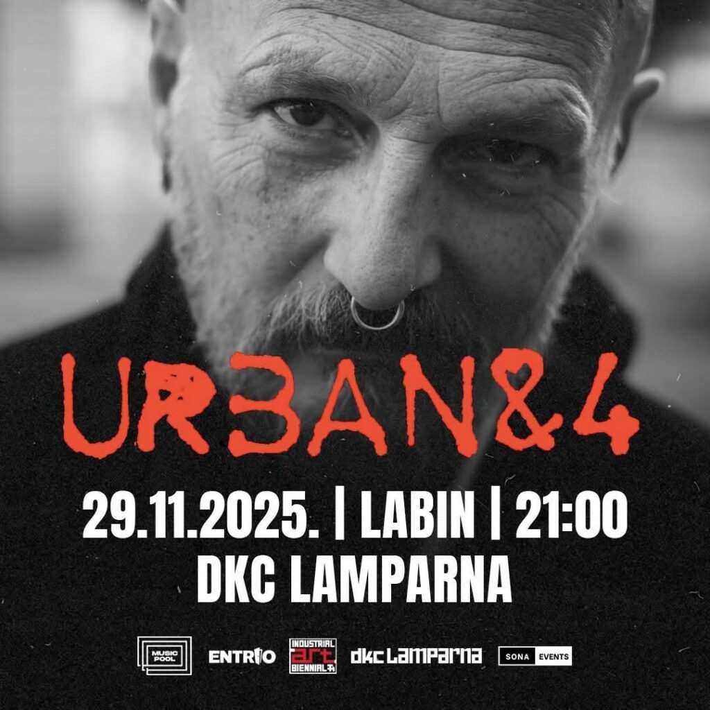Plakat za koncert Damira Urbana, Lamparna 29.11.25