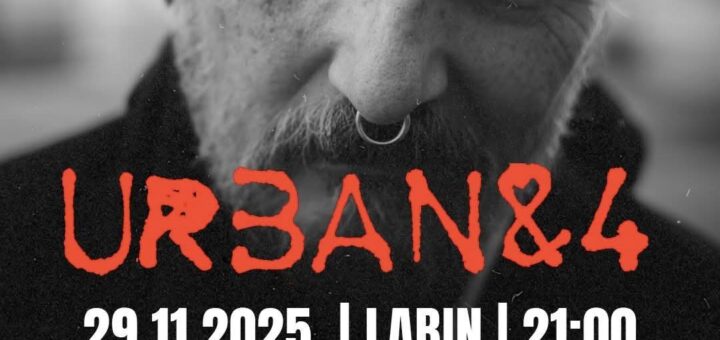 Plakat za koncert Damira Urbana, Lamparna 29.11.25